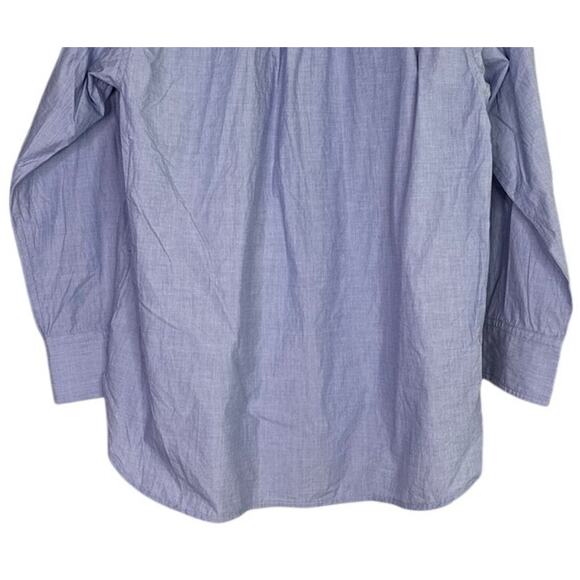 J. Crew Relaxed Fit 100% Cotton Button Down Collar Shirt Longsleeve 8 Peri Blue - Picture 8 of 15